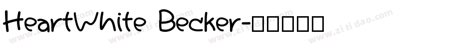 HeartWhite Becker字体转换